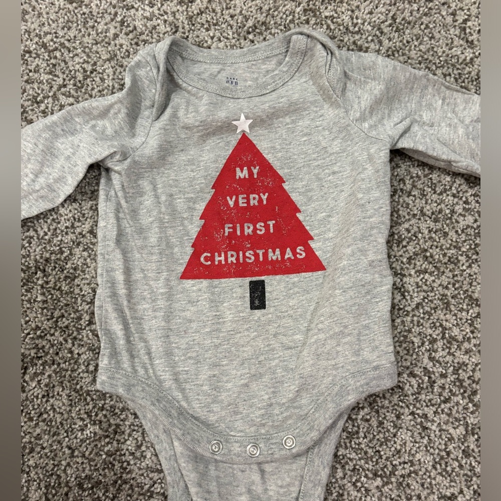 Baby gap 1st Christmas onesie